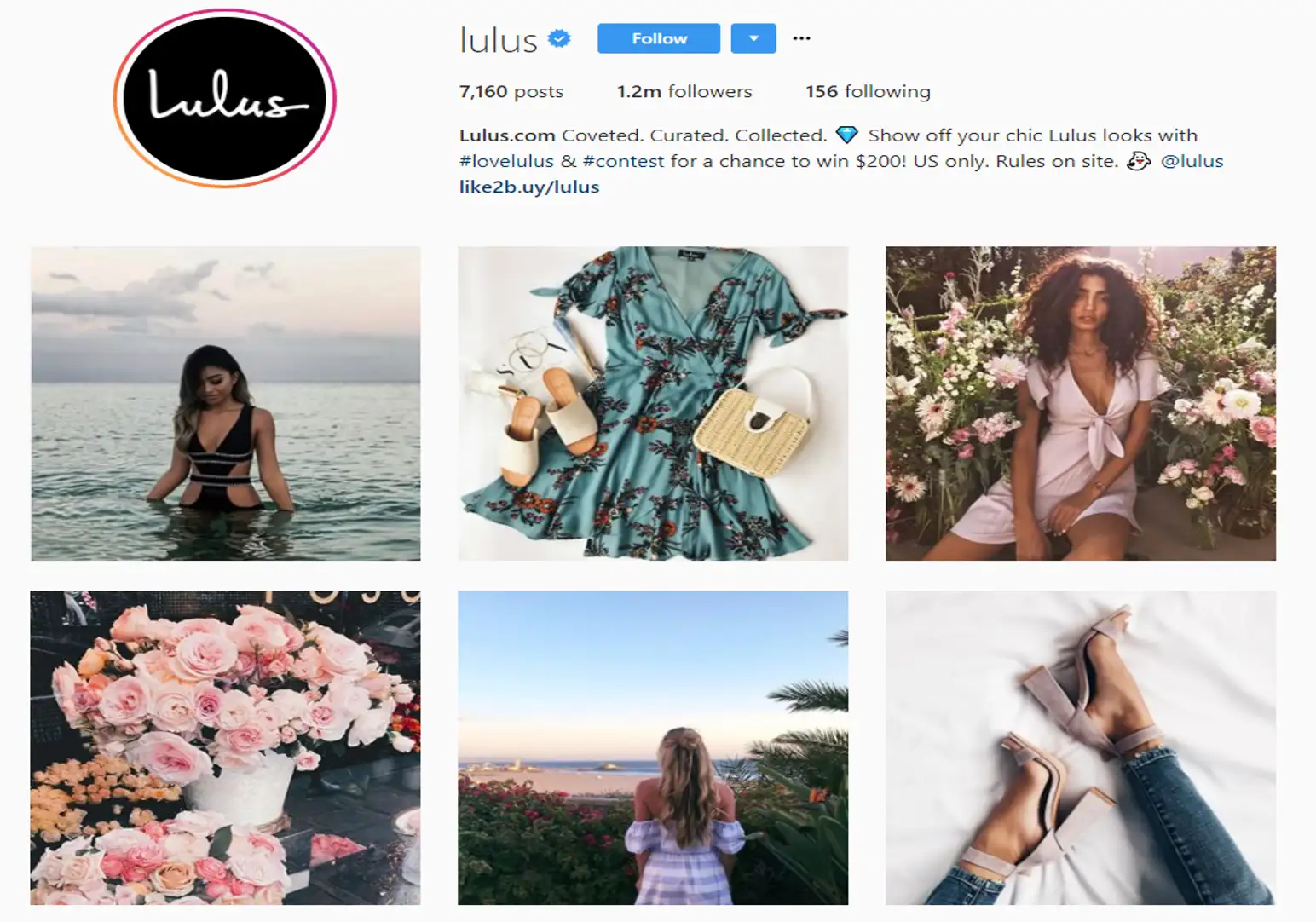 Perfil de Instagram de Lulus