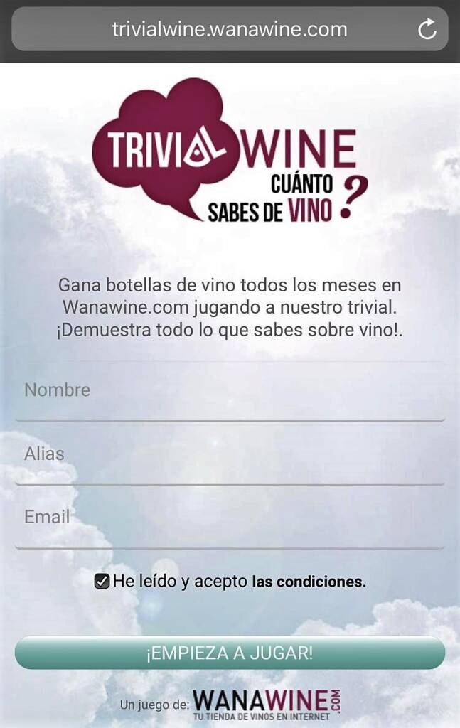 Juego TrivialWine