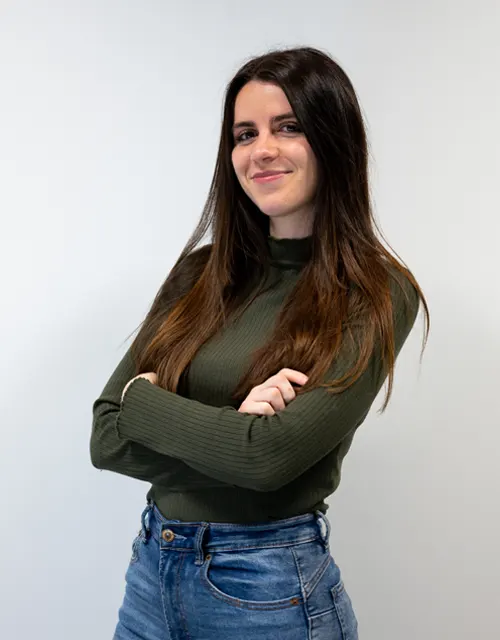 Paola Santos, diseñadora web en el Departamento de Desarrollo