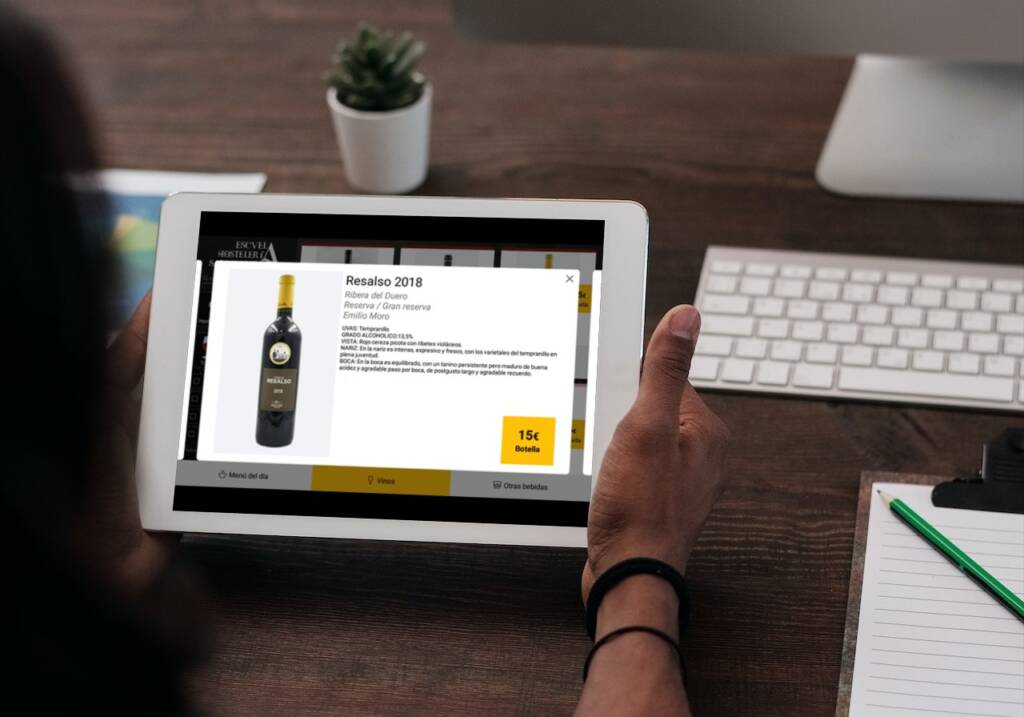 Carta Digital para restaurante La Hoja 21