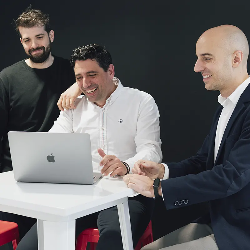 Víctor Caballero, Juan Barbero y Joan Campan, socios fundadores de Pixel Innova